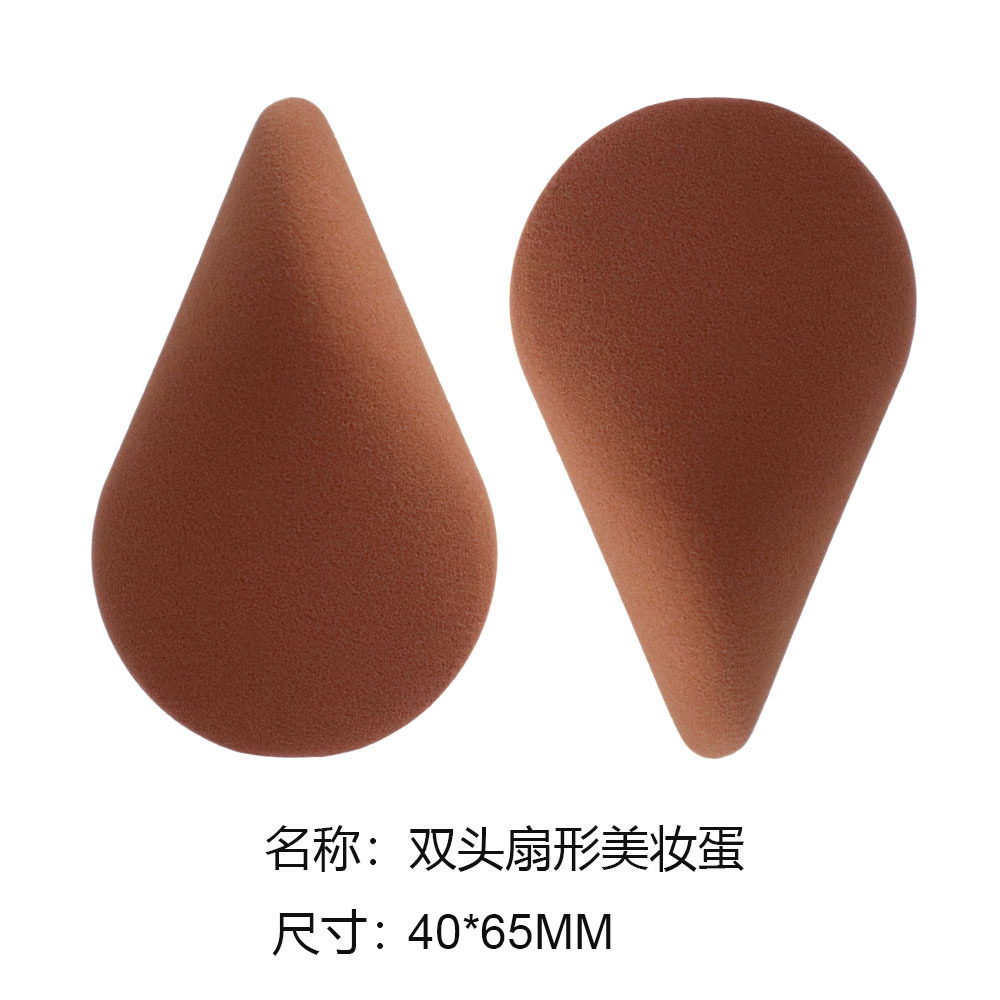 Huevo de maquillaje de belleza, soplo de maquillaje, negro clásico, variedad de formas, maquillaje de forma especial, huevo, herramienta de goteo de corte oblicuo sin látex image 9