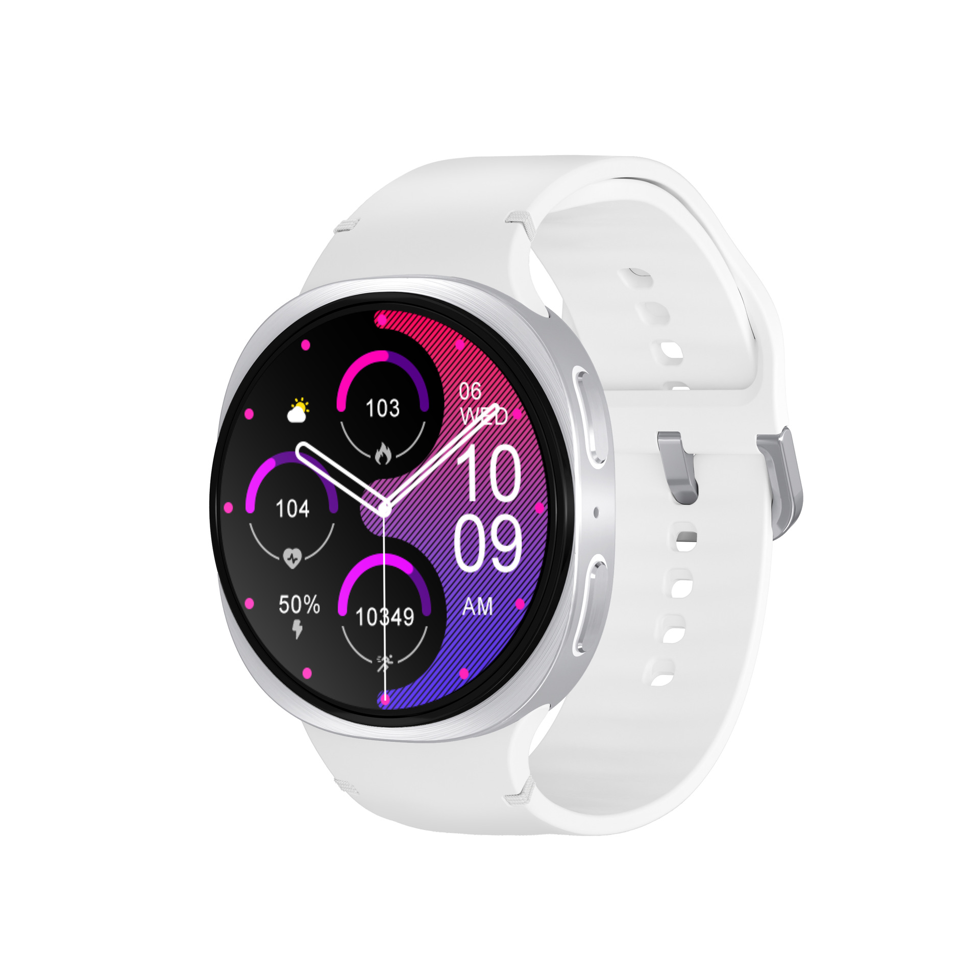 Smartwatch HD8 da 44 mm con chiamate Bluetooth, orologio sportivo, WeChat Pay e navigazione con mappe._voghion.com
