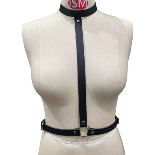 European and American Amazon's best-selling actress's same style simple and versatile leather collar necklace double-adjustable belt for women in one