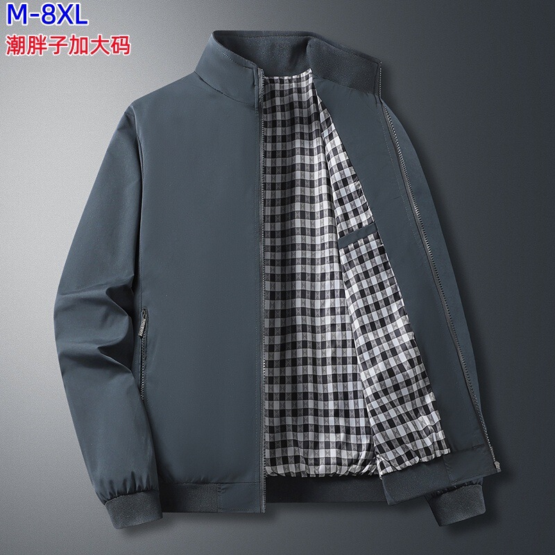 Cross-Border Autumn Men's Jacket Plus Size 2026 New Style Casual Jacket Business Men's Spring Top Direct from Manufacturer Cross-Border Autumn Men's Jacket Plus Size 2026 New Style Casual Jacket Business Men's Spring Top Direct from Manufacturer