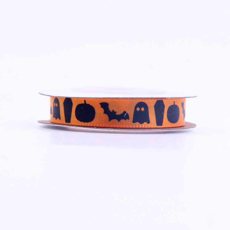 1.0cm 2.5cm decoración de Halloween cinta calabaza de Halloween cinta / araña / fantasma / cinta murciélago