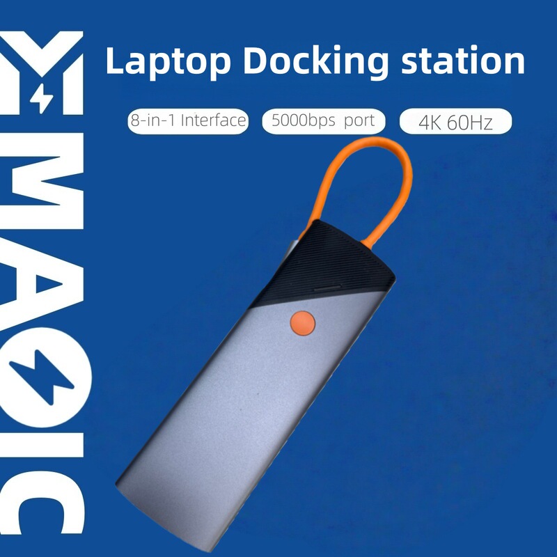 Usb-C Adapter, 8 in 1 Docking Station Hub, Usb-A 3.0, Type-C Data Port