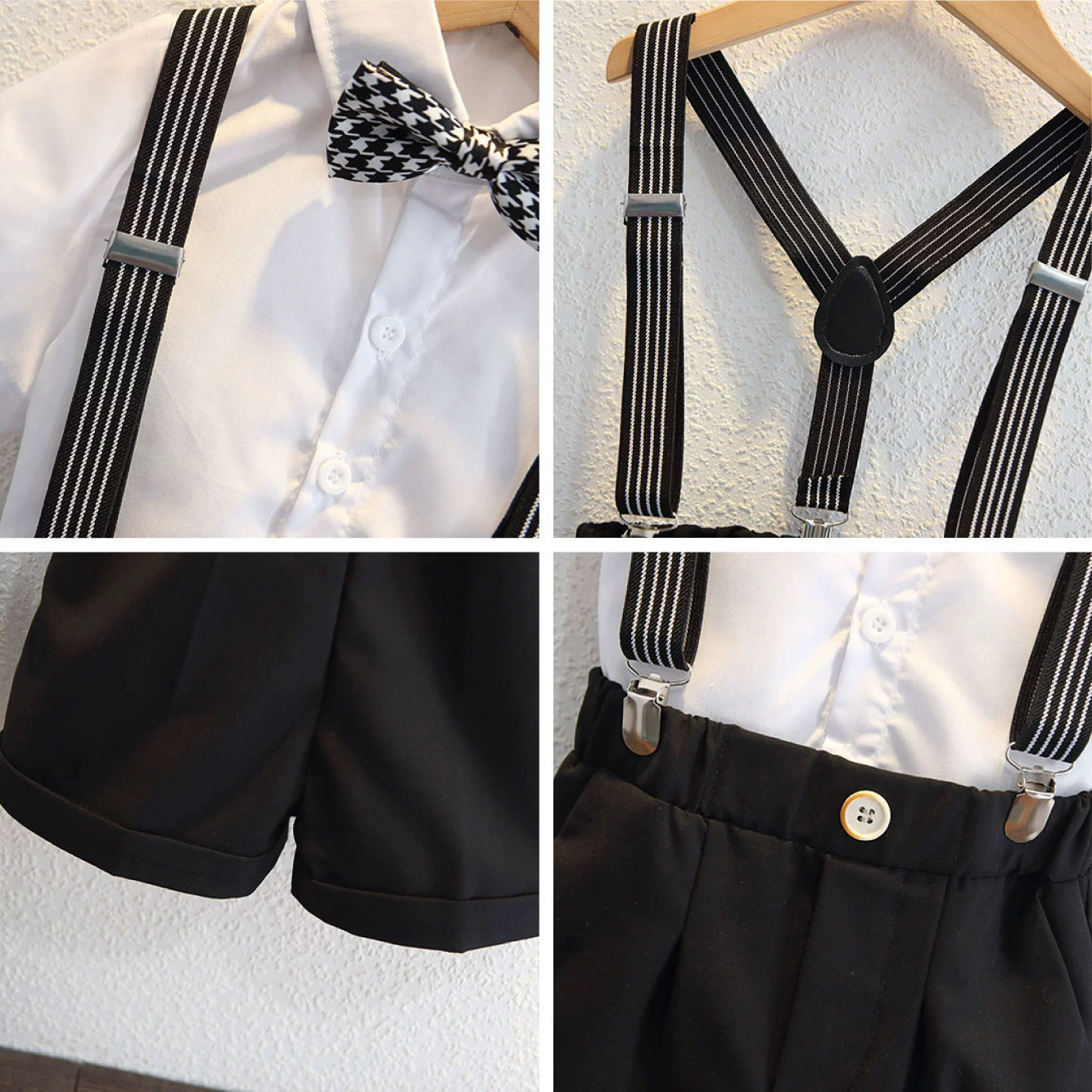 Flower boy costume for early age, long-sleeve, overall, trousers, classic suit jacket for boys, British style