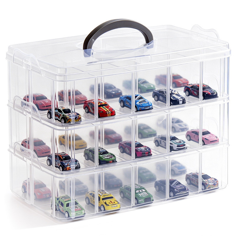 Domeca Car Model Storage Box Thomas Parking Toy Hot Wheels Alloy Car Portable Storage Box