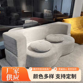 压缩真空卷包异形布艺沙发现代简约客厅可折叠沙发可拆沙发