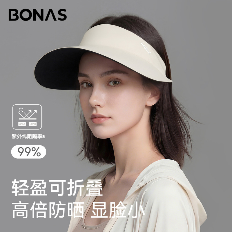 Baonas Sun Protection Hat, Anti-Uv, Summer Large Brim, Open-Top Sun Hat, Foldable, Seamless, Integrated Sun Hat Baonas Sun Protection Hat, Anti-Uv, Summer Large Brim, Open-Top Sun Hat, Foldable, Seamless, Integrated Sun Hat