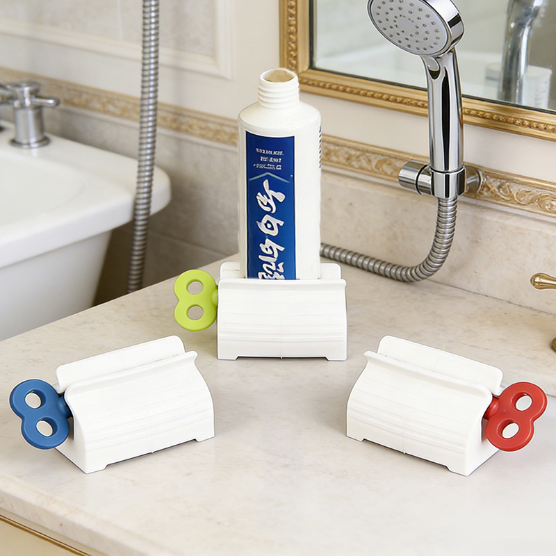 Automatic Toothpaste Dispenser, Clip-On Toothpaste Squeezer, Manual Press-Type Squeezer for Lazy People, Suitable for Facial Cleanser and Hand Cream