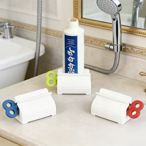 Automatic Toothpaste Dispenser, Clip-On Toothpaste Squeezer, Manual Press-Type Squeezer for Lazy People, Suitable for Facial Cleanser and Hand Cream