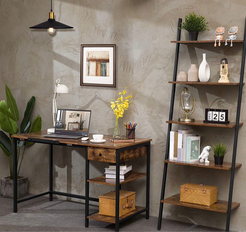 Computer Desk Computer Table Office Desk Office Table Tilt Drawing Table Writing Desk with Drawer and 2 Shelves Computer Desk Computer Table Office Desk Office Table Tilt Drawing Table Writing Desk with Drawer and 2 Shelves