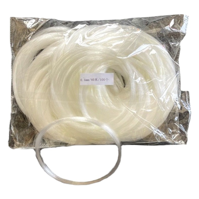 Sedal de Pesca de 10 Metros y 20 Metros, 100 Piezas por Bolsa, Monofilamento de Nailon, Rollo Pequeño, Sedal para Colgar en Navidad, Accesorios para Exteriores
