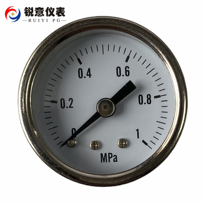 304材质全不锈钢阀门压力表 0-1MPA 净水器压力表 10BAR  耐海水