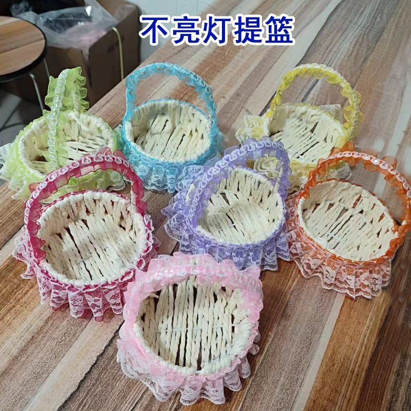 Светящаяся мигающая кукла, корзина, игрушка, висячая корзина, русалка