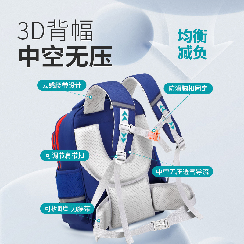 Nueva Escuela Primaria británica mochila impermeable de los niños protección la columna soporte cintura gran capacidad Oxford tela para y niñas