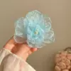 6007 mesh flower hair clip-blue