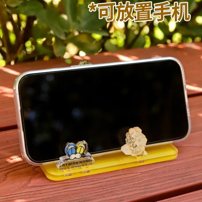 アクリル製携帯電話スタンド、カスタマイズされたデスクトップ装飾、レイジースタンド、漫画風クリエイティブタブレット携帯電話スタンド|undefined