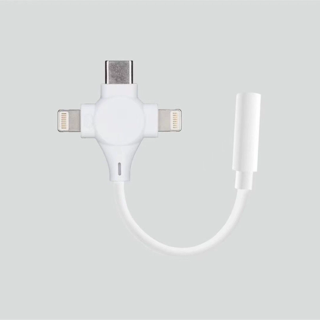 Apple, совместимые наушники, адаптерный кабель, 3,5 мм, три в одном