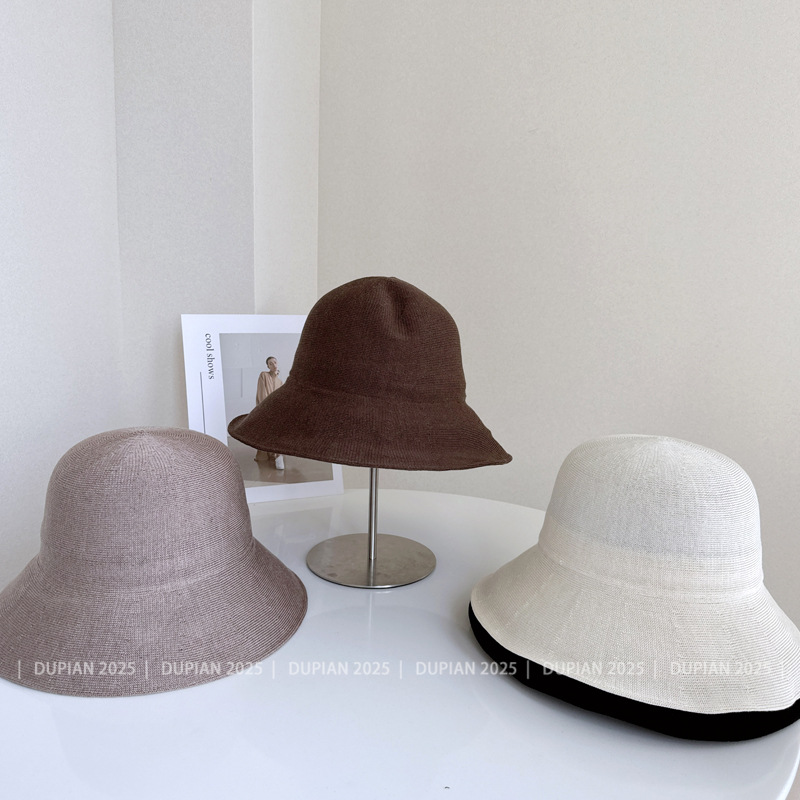 Quality elegant silk summer knitted hat