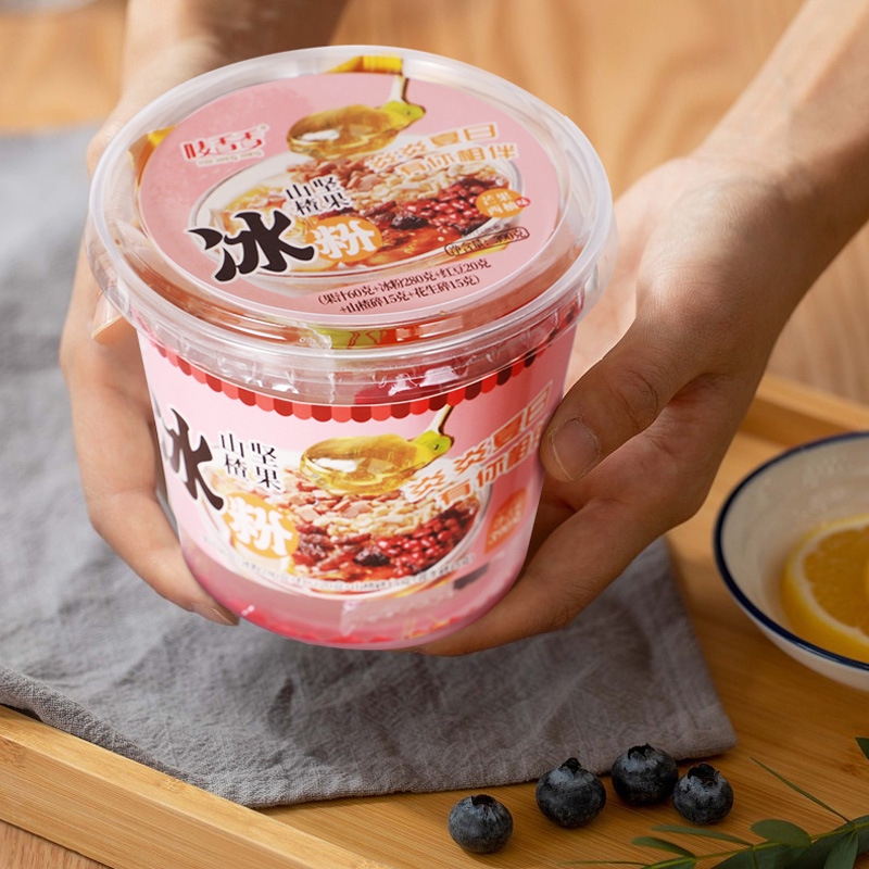 Mai Xiang Xiang Large Bowl Ice Jelly 390g Hawthorn Nut Edible Ice Jelly Pudding Summer Trendy Beverage Wholesale