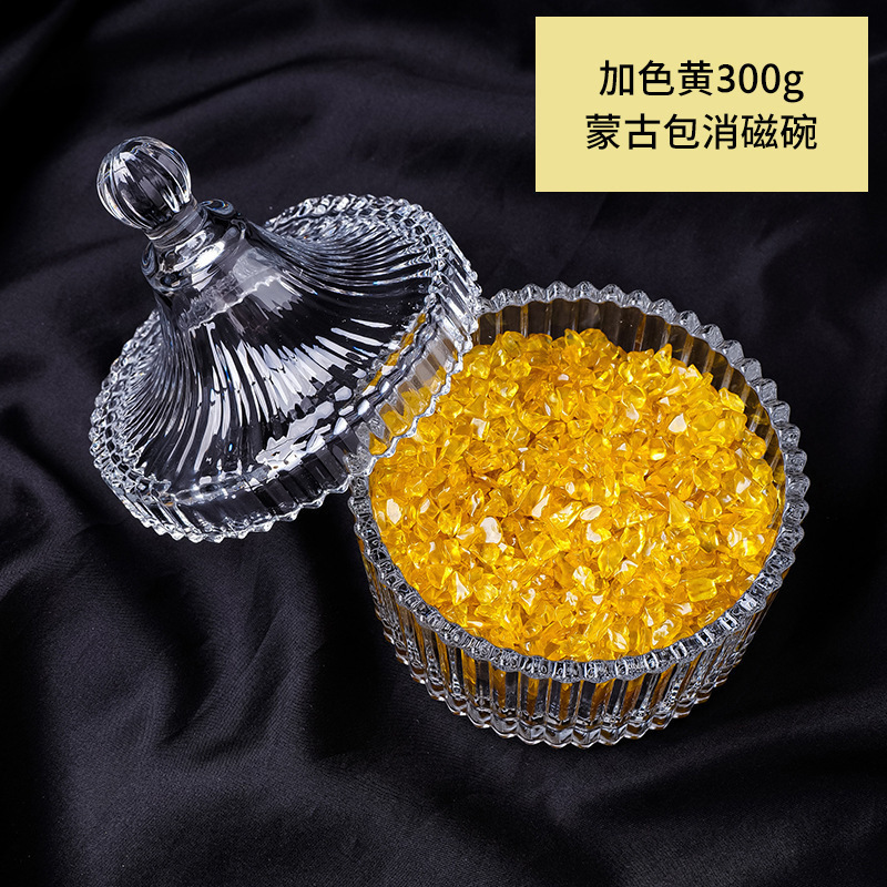 cristal natural piedra triturada desmagnetizante cuenco pulsera desmagnetizante energético cuenco de purificación para atraer la riqueza y el tesoro caja de almacenamiento utensilios adornos