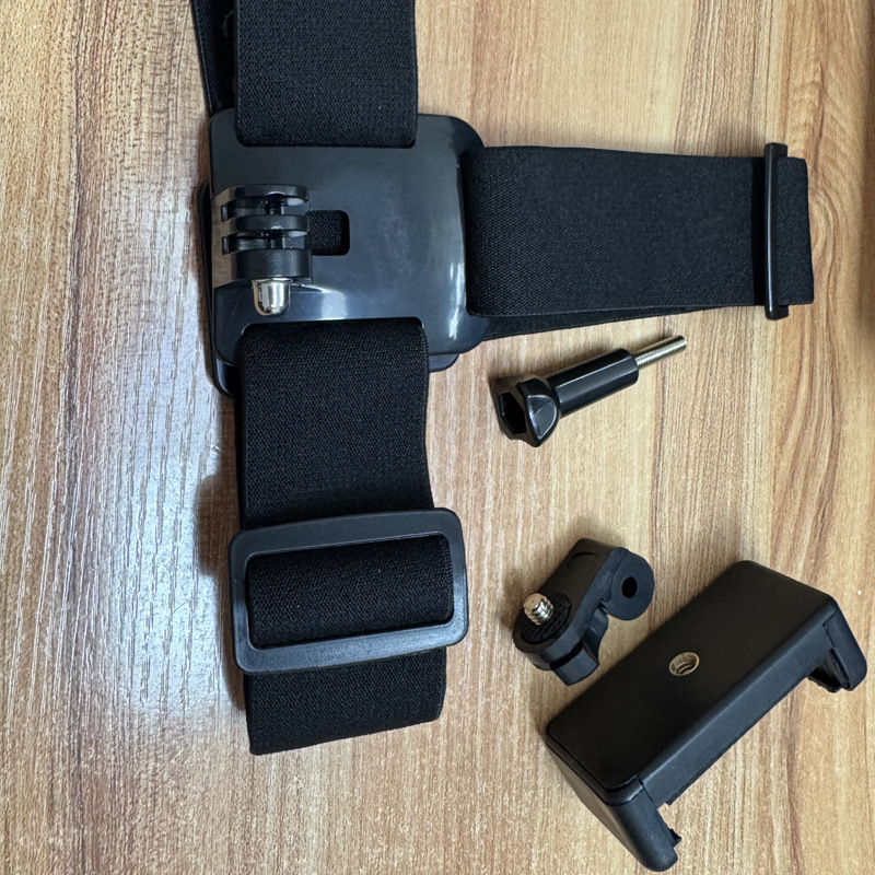Head-mounted phone holder for first-person perspective filming on TikTok, unboxing videos, and camera live streaming