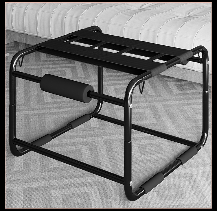 Jiuai SM Couple Bondage Set with Metal Frame Cradle and Silicone Ball Gag — detail image 3