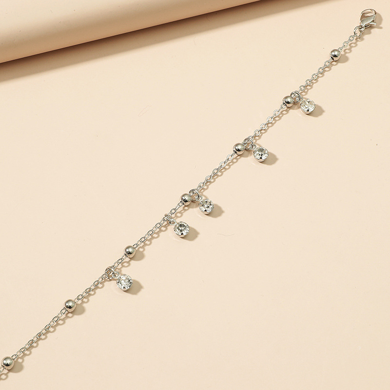 Korean Fashion Diamond Anklet display picture 3