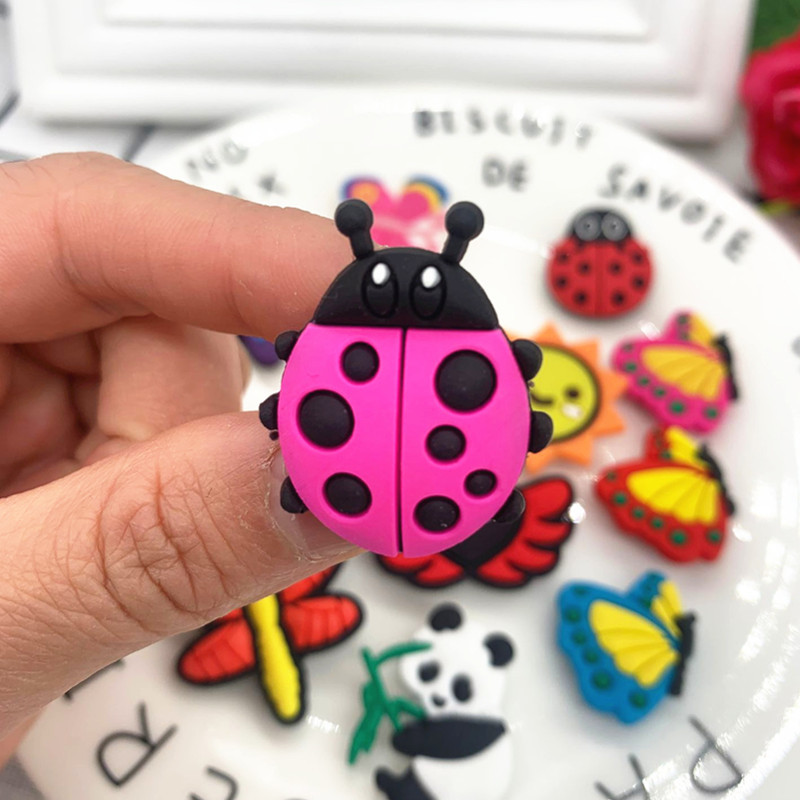 PVC Material Animal, Cartoon Pattern Animal Cartoon Shoe Accessories PVC All Seasons Shoe Buckle