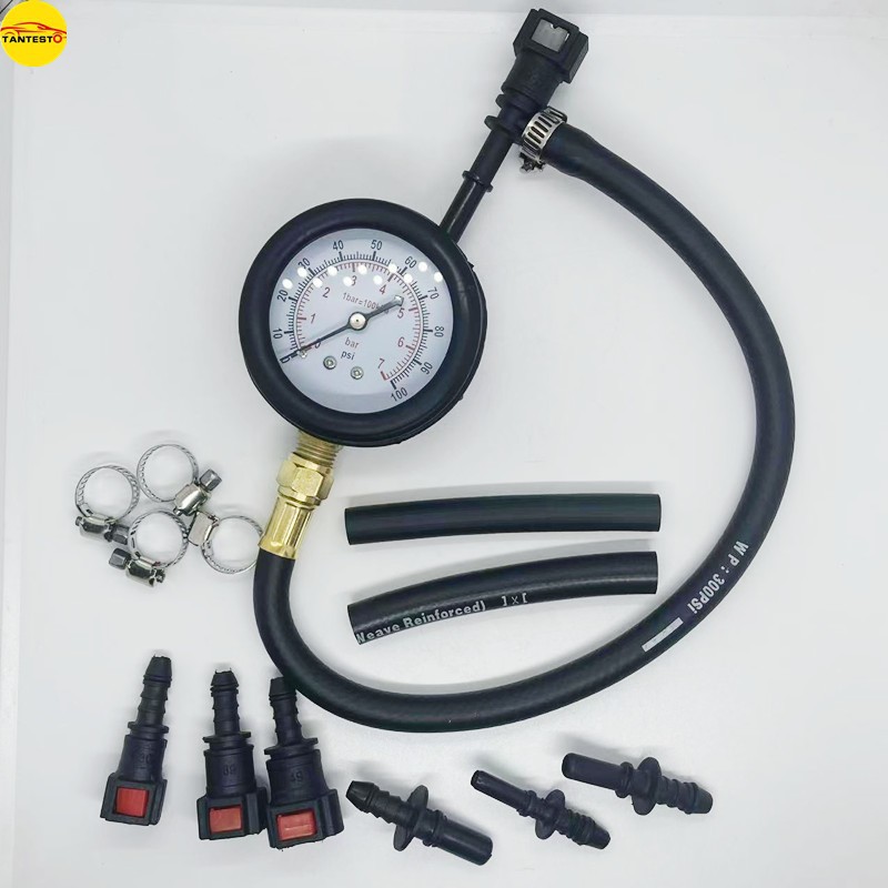 汽车汽油压力表油压表燃油压力表检测表测汽油压力表快速接头工具