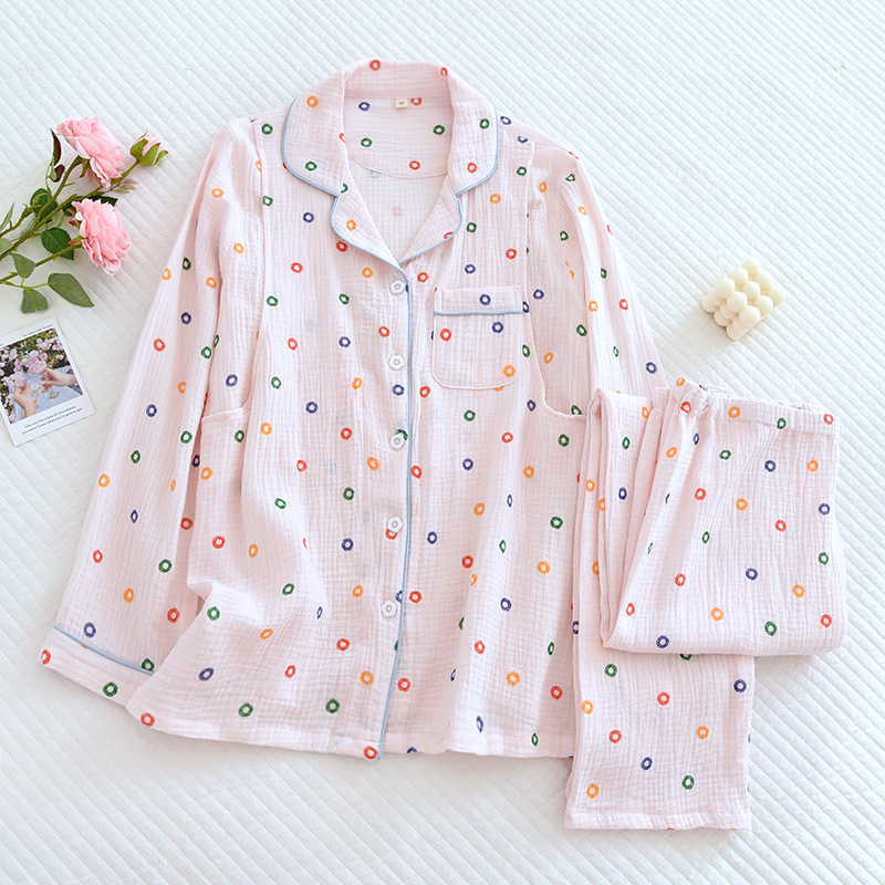 LYZピンクドーナツ-クレープ月子服