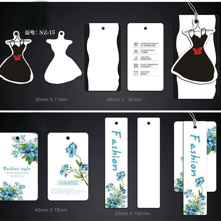 2025 новых готовых бирок для одежды, простые мужские и женские бирки, картонные бирки для одежды, маленькие карточки, быстрая доставка