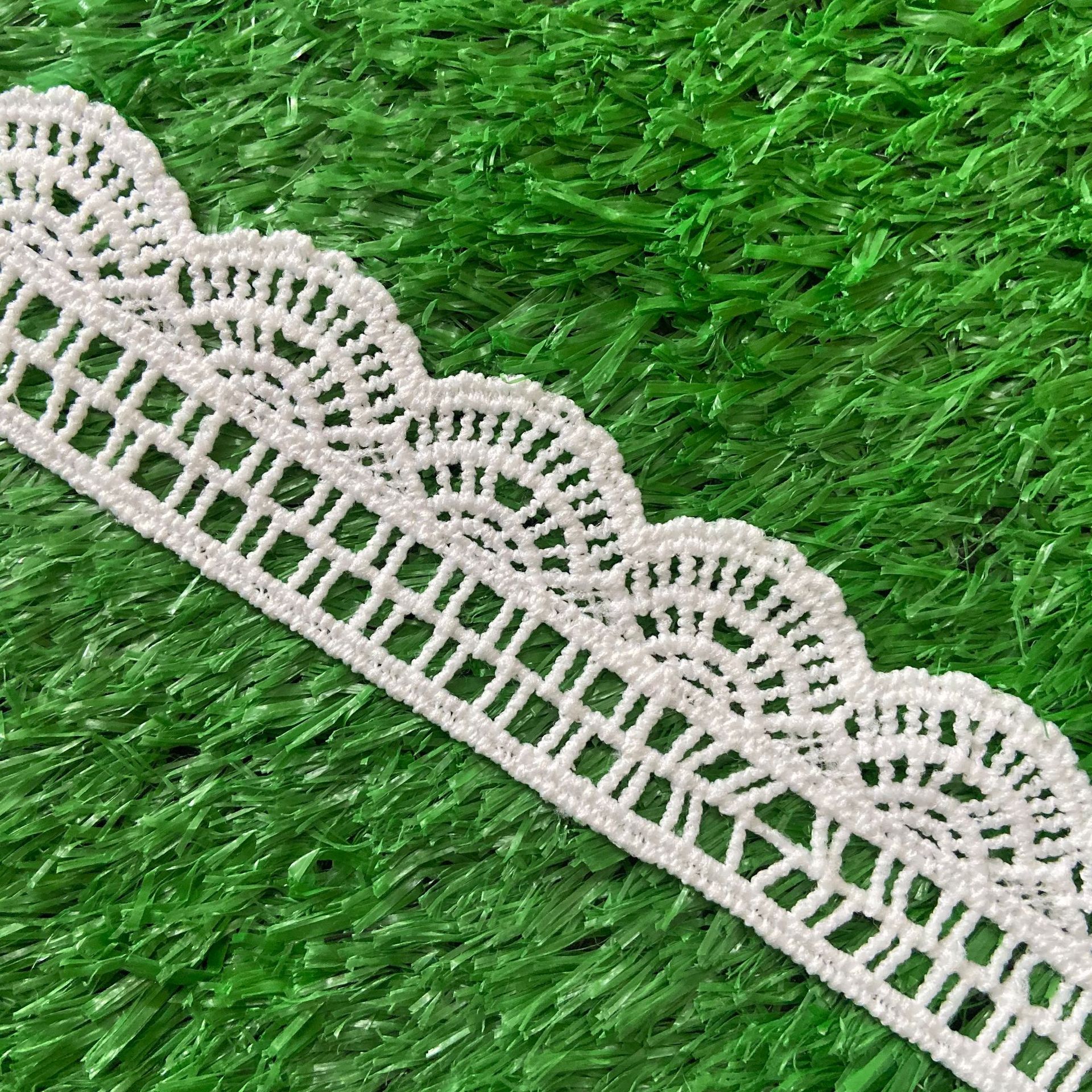 2022新款厂家直供 牛奶丝花边 时装童装窗饰花边服饰花边辅料条码