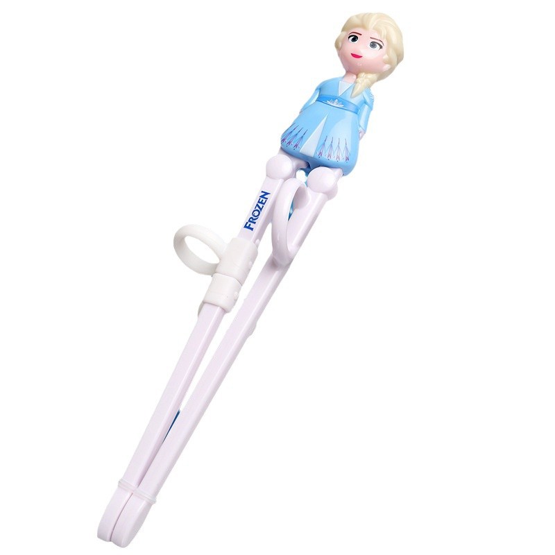 Productos genuinos Disney niños de dibujos animados palillos princesa clásica serie niño 3D rompecabezas aprendizaje entrenamiento comer al por mayor