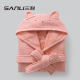 [New Children's Bathrobe] Sanli Towel Cross-border Cotton Towel Pajamas Long Sleeve Hat Parent-Child Bathrobe Pajamas
