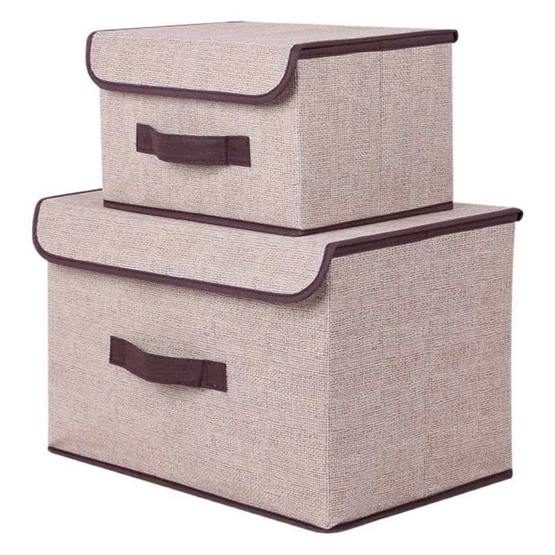 Ящик для хранения всякой всячины Большой тканевый нетканый ящик для хранения Складная игрушка Коробка для отделки одежды Бытовая коробка для хранения