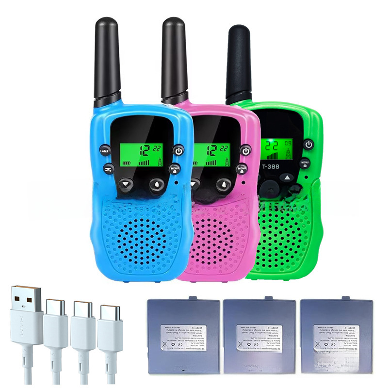 跨境亚马逊儿童对讲机玩具对讲机工厂直销真实对话手持可加印LOGO