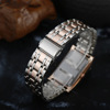 Trend metal classic steel belt, quartz square watch, Amazon