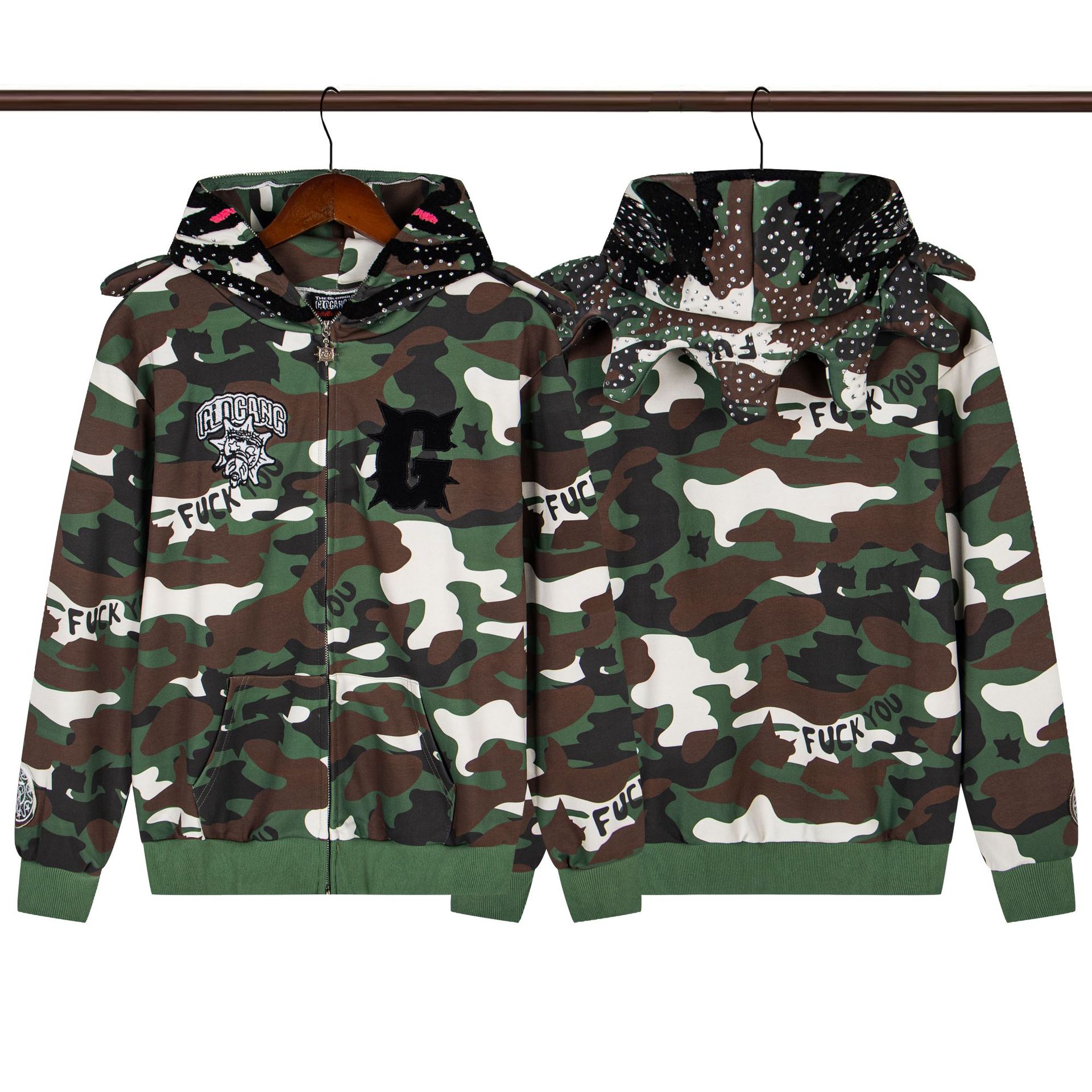Glo Gang Hoodie Embroidered Fuck You Camo