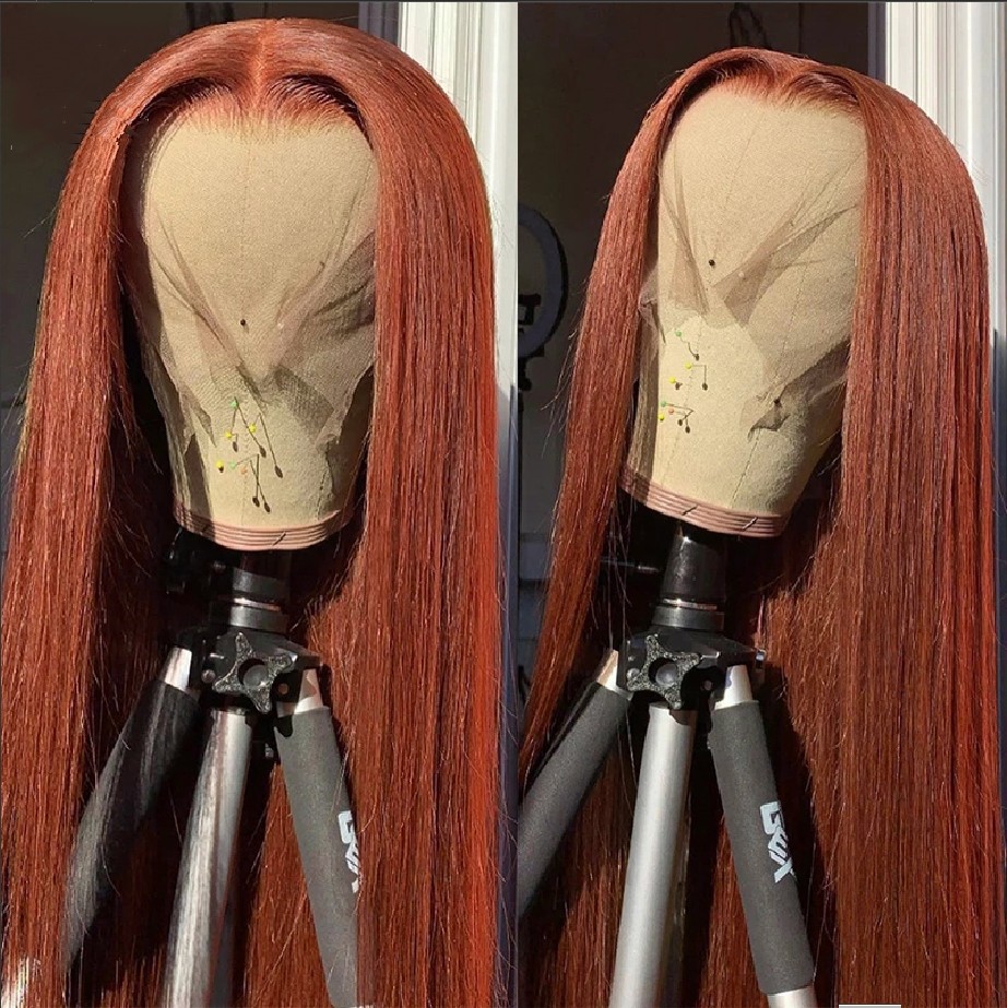 2023 nuevo europeo y americano Peluca de longitud media negro largo pelo recto multicolor peluca venta al por mayor fábrica directa tamaño puede ser enviado en nombre