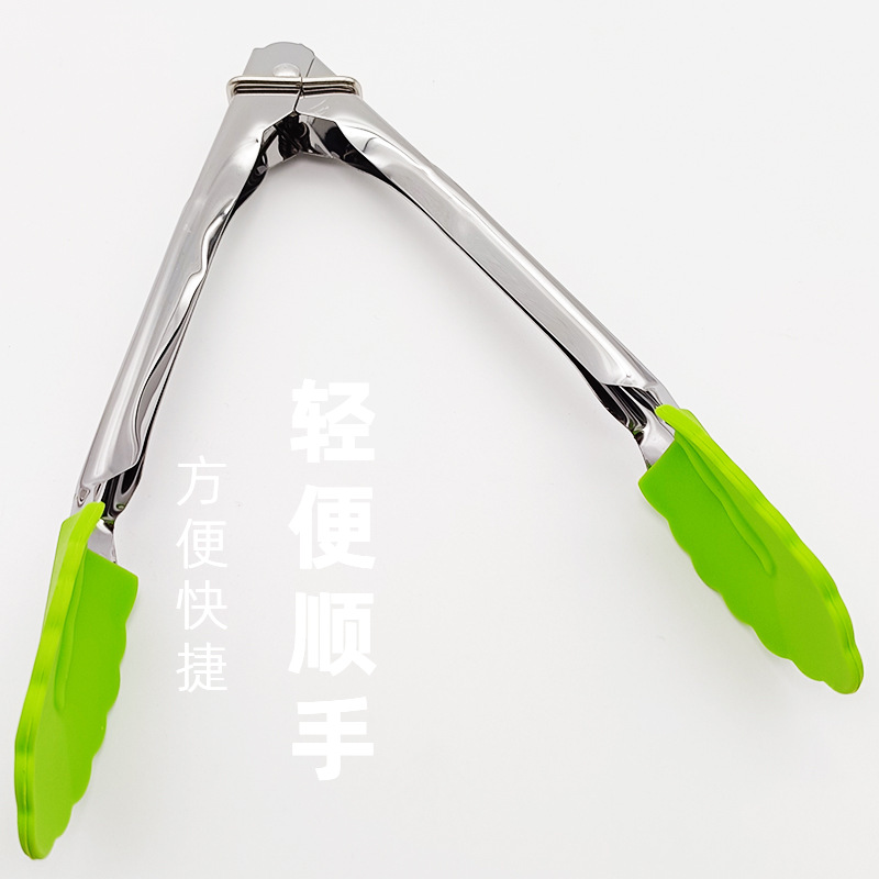 En stock utensilios de cocina clip de alimentos clip de silicona clip de alimentos clip de barbacoa clip de filete de pescado frito pan clip de barbacoa