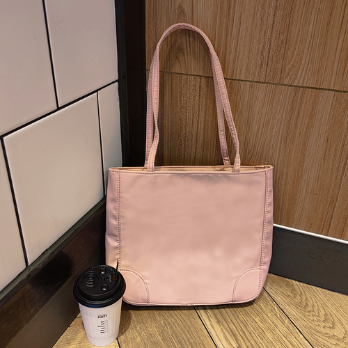  Summer New Oxford Cloth Waterproof Shoulder Handbag Fashionable Simple Versatile Commuting Shoulder Underarm Bag