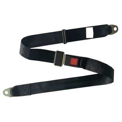 Factory direct supply van rear special long two-point seat belt black polyester simple 1.6 seat belt (Car seat belt) - simple-16-safety-belt