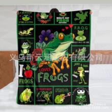 亚马逊法兰绒数码印花毛毯小盖毯沙发毯空调毯四季通用卡通悦哲