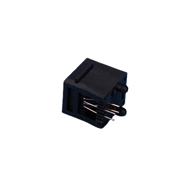 52PCB-1B ��ɫ�绰�Ӳ�� ˮ��ͷĸ���Ӳ��� Telephone Jack RJ11