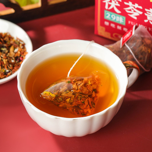 Wanming 29 flavors Poria cocos and barley wet tea triangle bag tea red bean barley tea Poria cocos and barley wet tea substitute health tea for hair