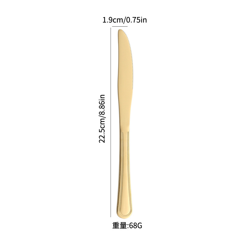 Fuente transfronteriza cubiertos de acero inoxidable cuchillos y tenedores cucharas de doble línea cucharas de té cucharas de té