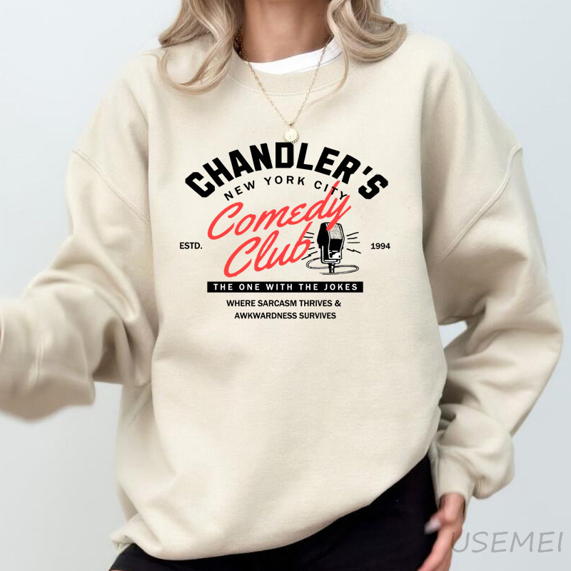 Chandler Friends Sweatshirt 90s TV Show Nostalgia Pullover