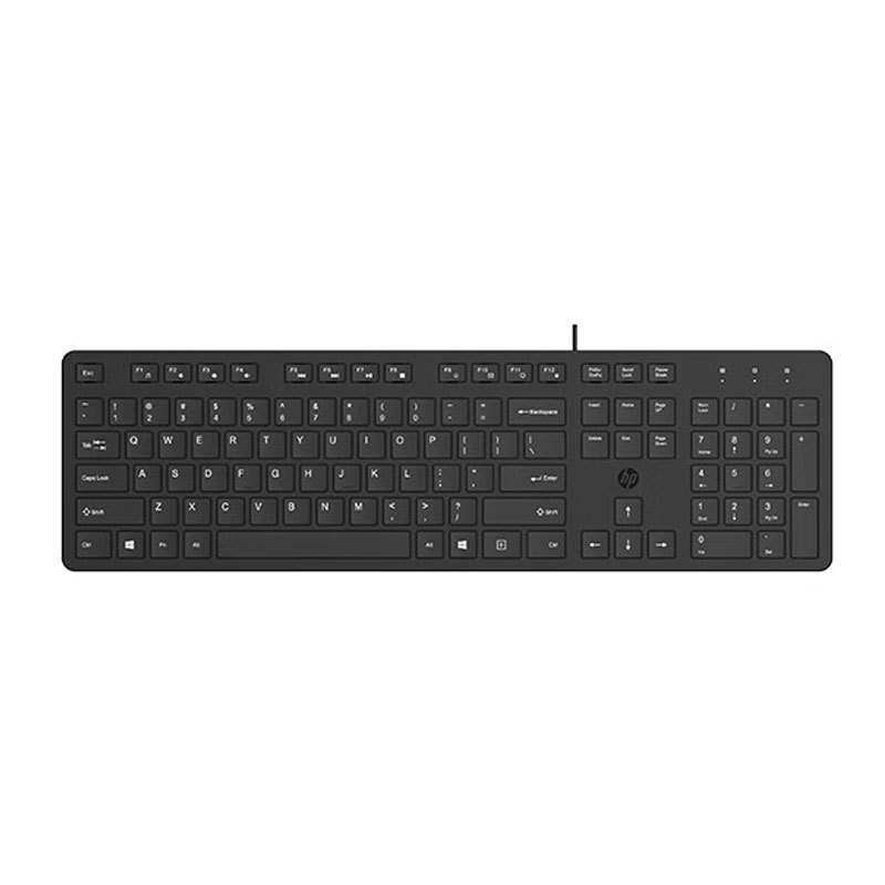 HP (HP)K310 Wired Single Keyboard Full Size 105 Keyboard Office USB Universal Laptop