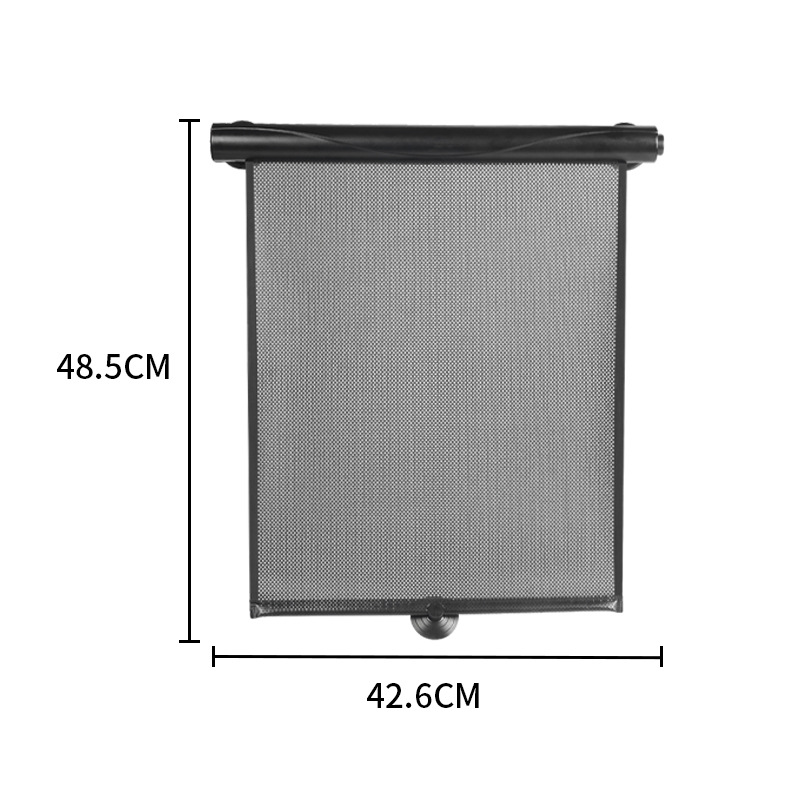 跨境汽车自动卷帘遮阳挡隔热帘车载窗帘车用自动伸缩太阳挡遮阳帘