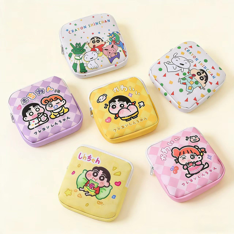 Cute Crayon Shin-Chan Cartoon Makeup Bag Waterproof Leather Multi-Functional Storage Bag Student New Portable Beauty Bag Cute Crayon Shin-Chan Cartoon Makeup Bag Waterproof Leather Multi-Functional Storage Bag Student New Portable Beauty Bag