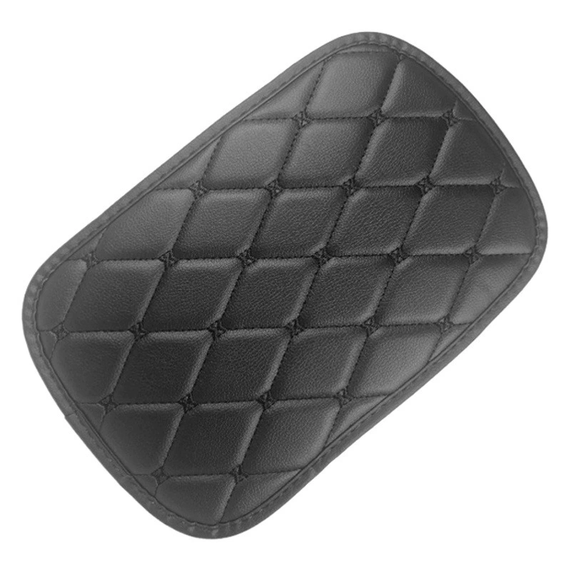 Вышитый кожаный коврик для подлокотника автомобиля, универсальный для всех сезонов, декор для салона автомобиля, защитный коврик для подлокотника, органайзер для хранения